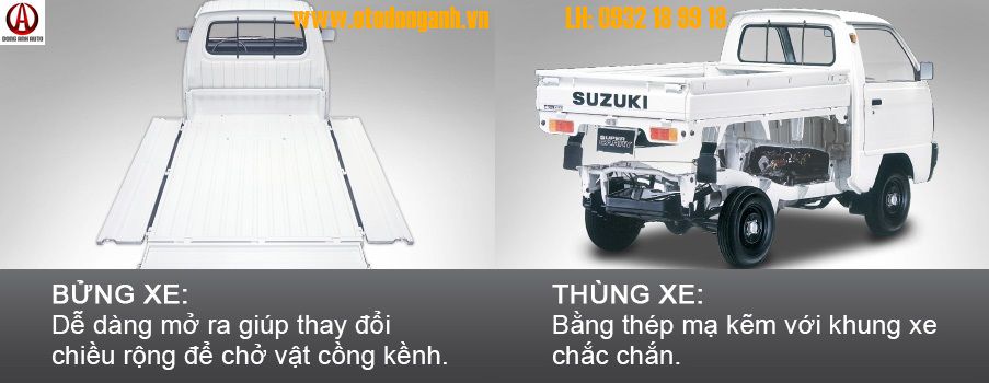 Xe Tải Suzuki Carry Truck 550Kg Thùng Bạt