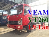 Ô tô Đông Anh - Xe tải Veam Vt260 1,9 tấn vào thành phố thùng dài 6,2 mét